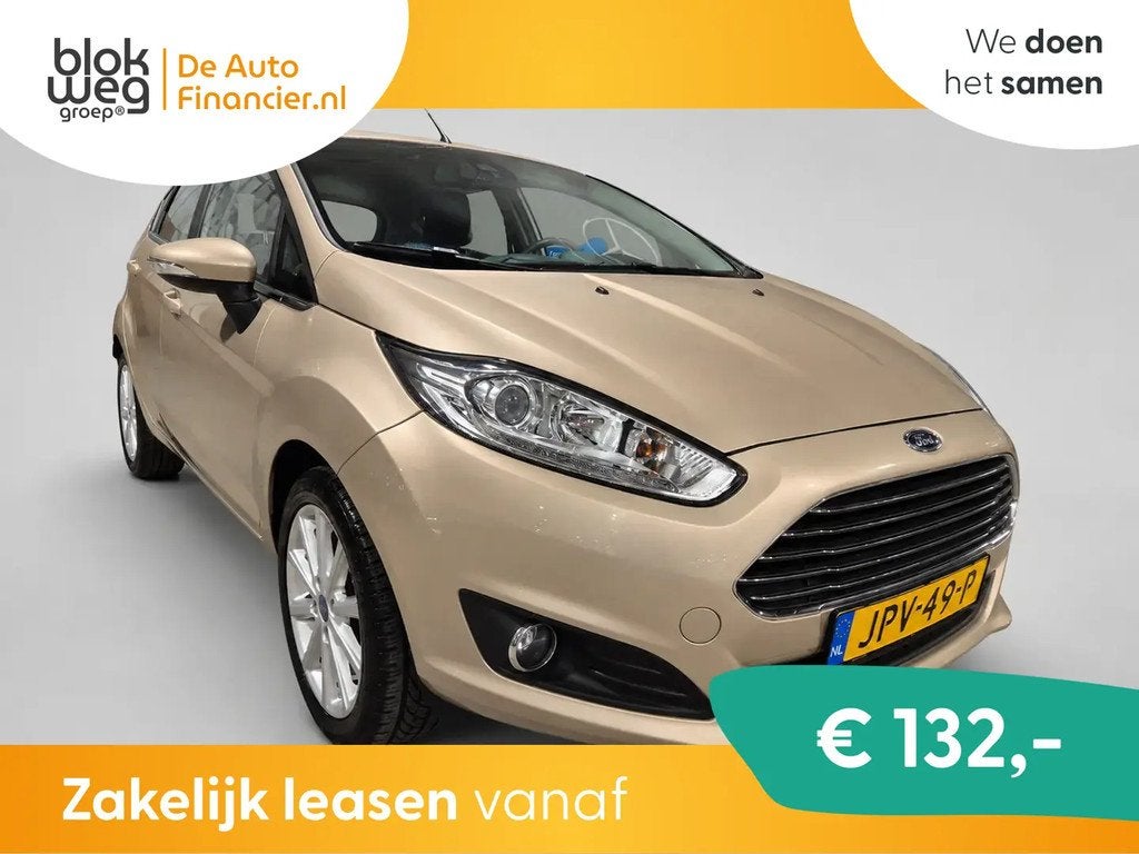 Ford Fiesta 1.0 Titanium - 5 drs - Climate Cont € 7.749,00, Voorwielaandrijving, Stof, 525 kg, Bruin