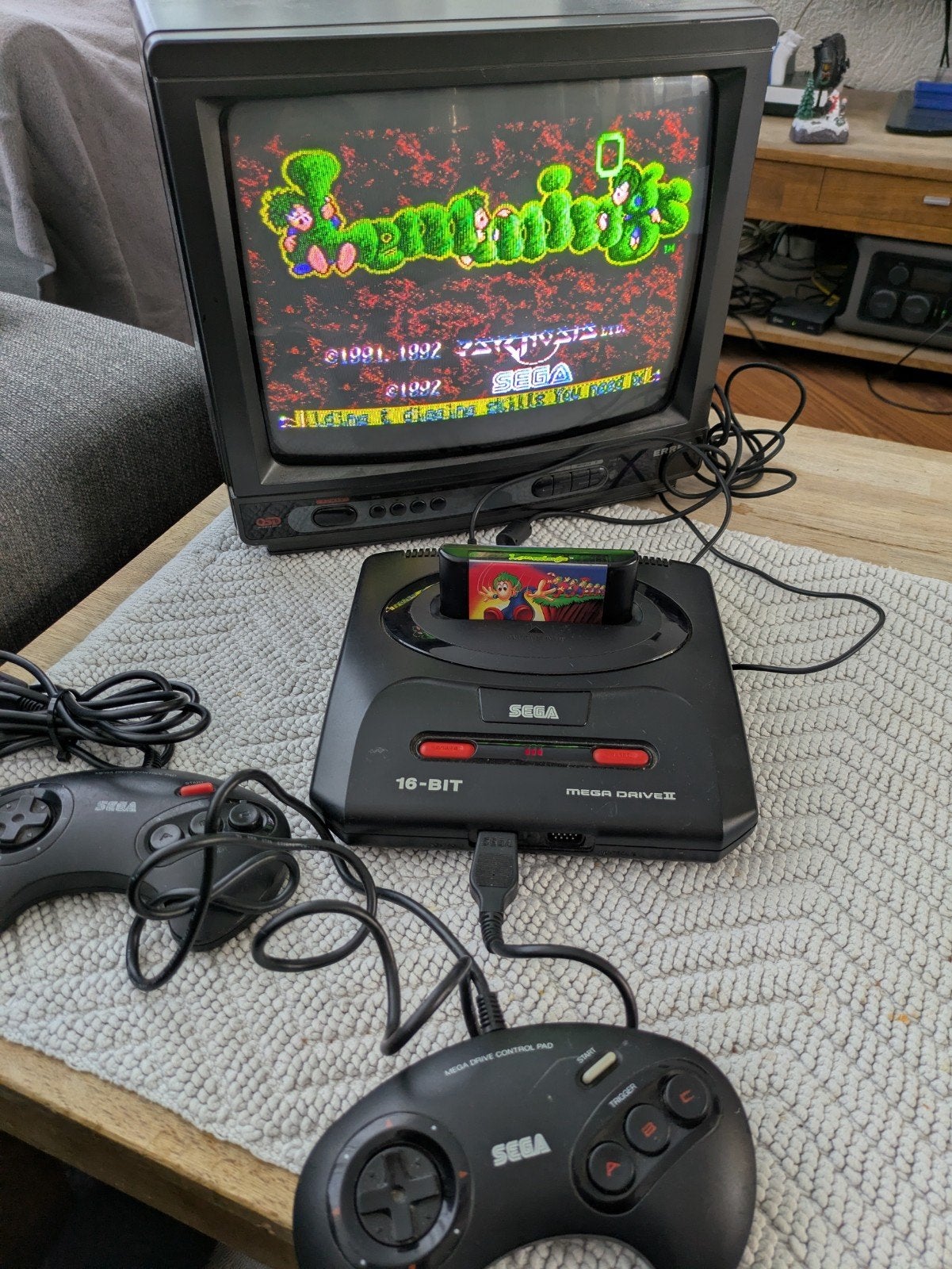 Sega mega drive II met 9 spellen., Ophalen of Verzenden