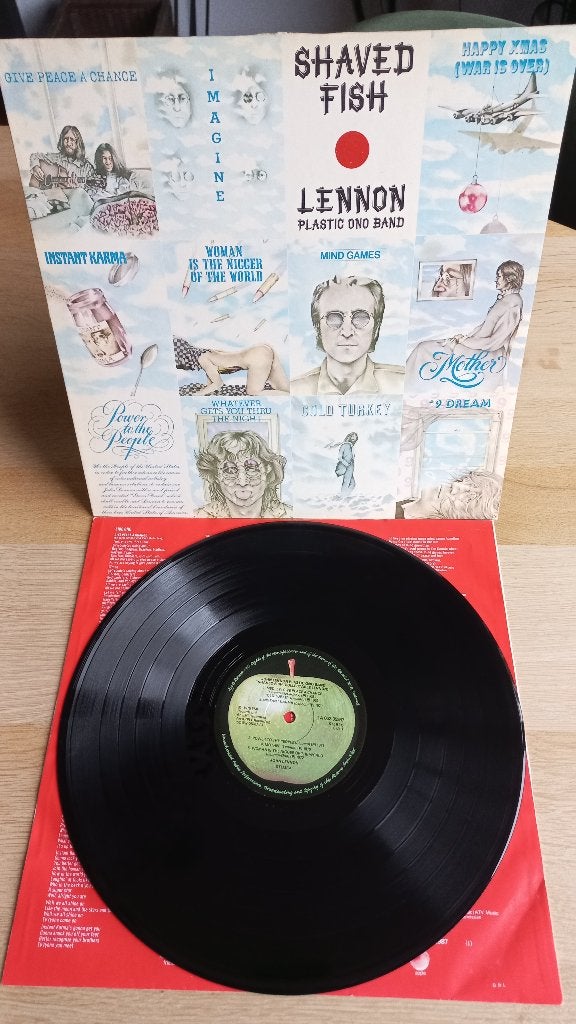 john lennon            shaved fish, LP, Ophalen of Verzenden, Zo goed als nieuw, Inclusief binnenhoes