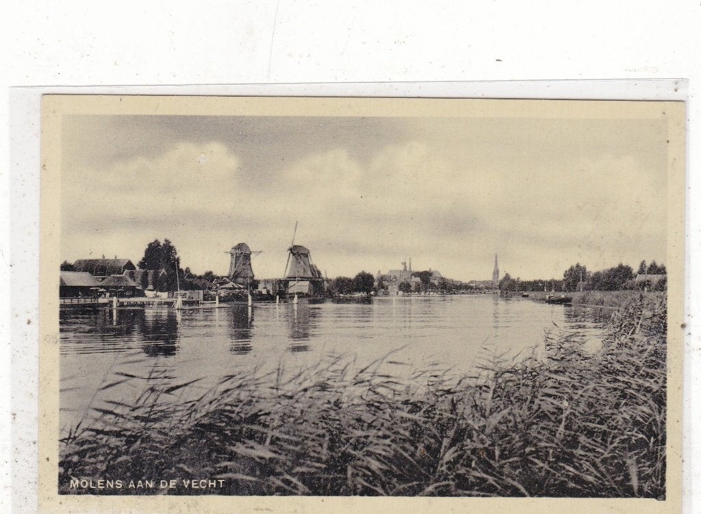 Weesp-Molens aan de Vecht circa 1935, Ophalen of Verzenden, 1920 tot 1940, Ongelopen, Utrecht