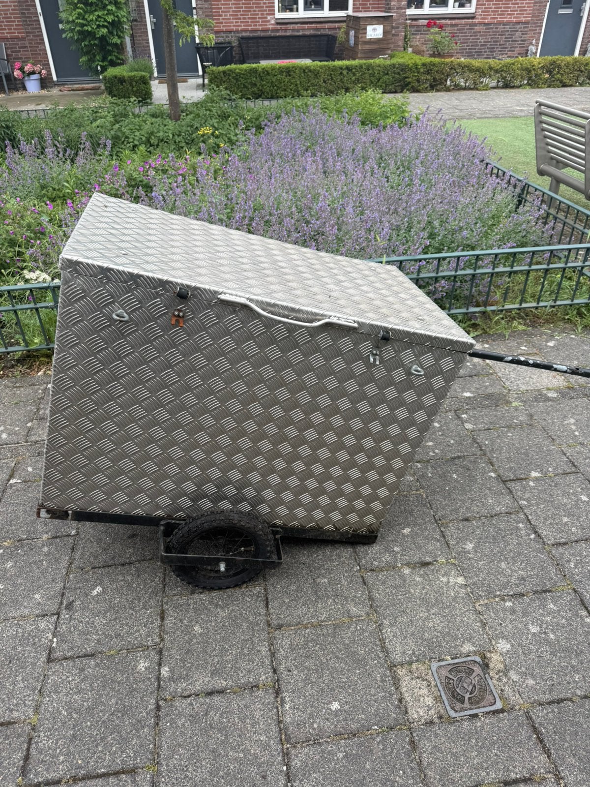 Fiets/scooter kar rvs, Ophalen, Zo goed als nieuw, Overige typen, 80 kg of meer