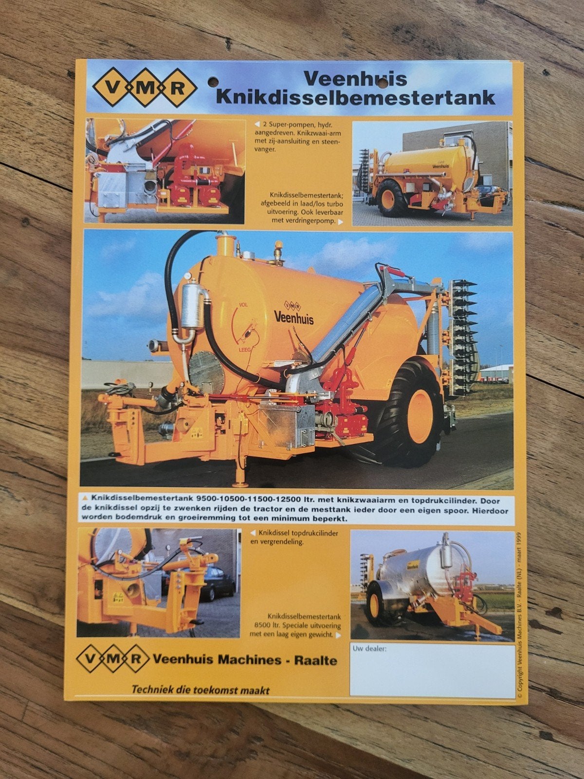 tractor folder Veenhuis knikdisselbemestertank, Boeken, Ophalen of Verzenden, Zo goed als nieuw