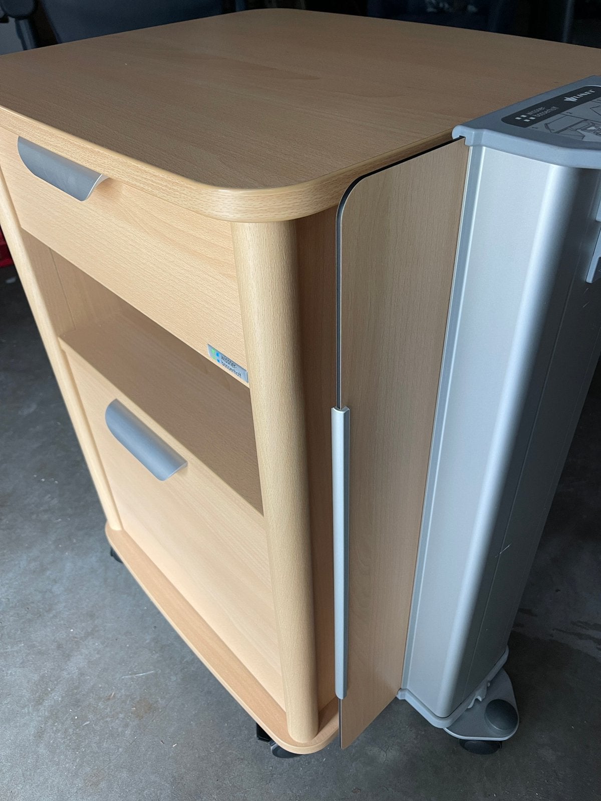 * NIEUW * 2 PROFESIONELE NACHTKASTJES * WISSNER BOSSERHOFF *, Ophalen, Nieuw, 45 tot 65 cm, 70 cm of meer