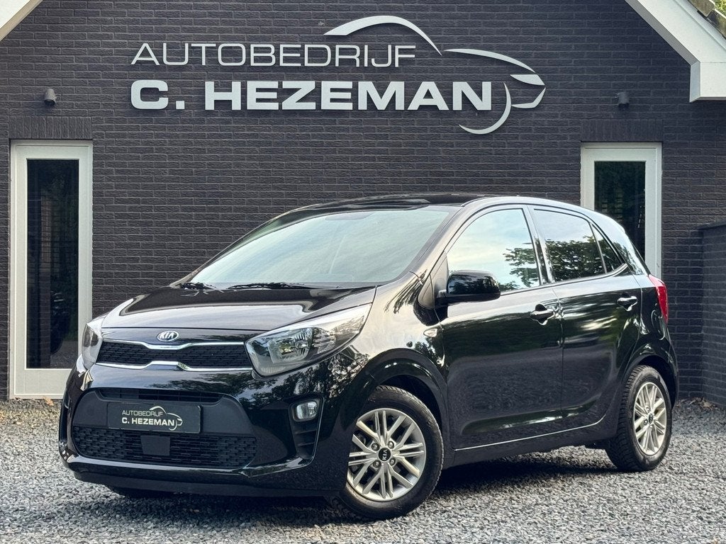 Kia Picanto 1.0 DynamicPlusLine 1e eig Stoel Stuur Verw Navi, Stof, Gebruikt, Zwart, Origineel Nederlands