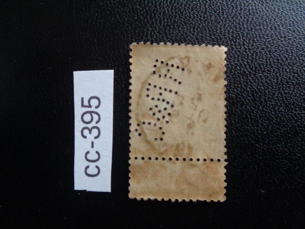 belgie - perfin / rijkswapen schild 1893 (cc-395), Ophalen of Verzenden, Gestempeld