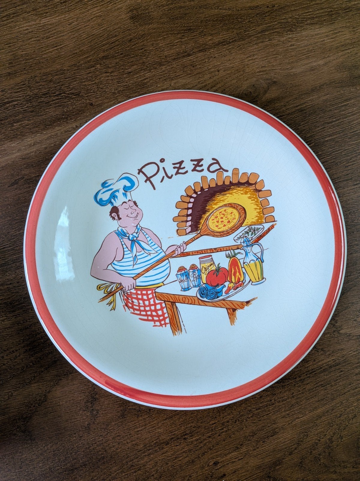 6 leuke pizza borden, Ophalen of Verzenden, Zo goed als nieuw