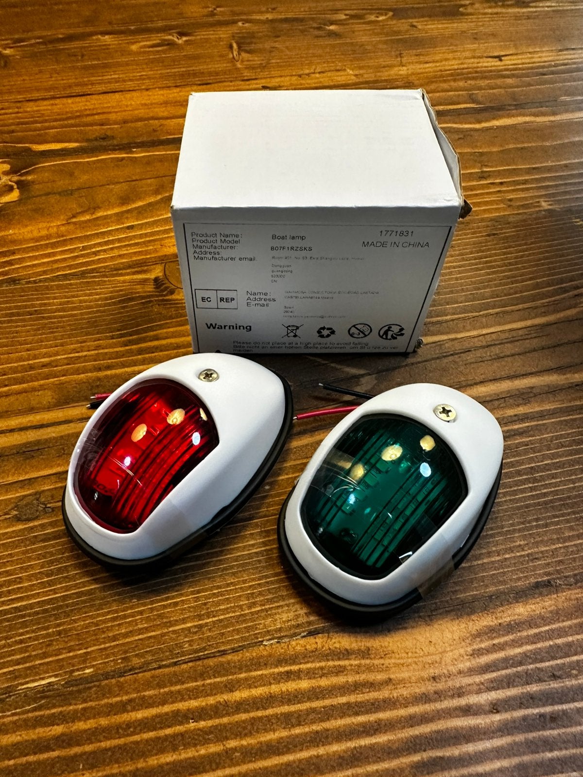 Rood groen lampenset voor motorboot of jacht, Ophalen of Verzenden, Nieuw