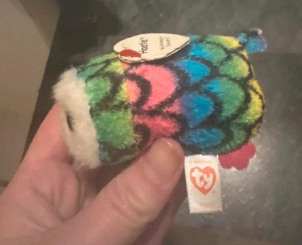 Ty Beanie Boo's Hootie Uil Knuffel - Zo goed als nieuw, Overige karakters, Overige typen, Ophalen of Verzenden, Meerkleurig