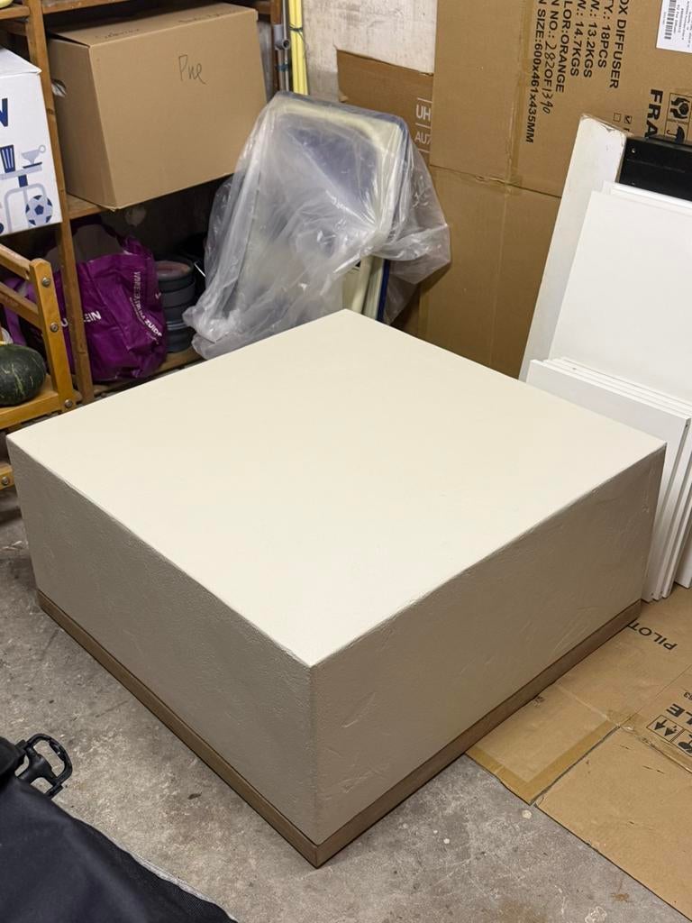 Beige salontafel / Japandi stijl, Huis en Inrichting, Ophalen, 50 tot 100 cm, Nieuw, 50 tot 100 cm