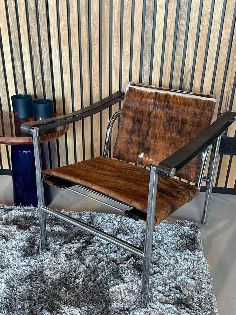 Originele fauteuil LC 1 van Le Corbusier, Huis en Inrichting, Stoelen, Gebruikt, Eén, Overige kleuren, Ophalen