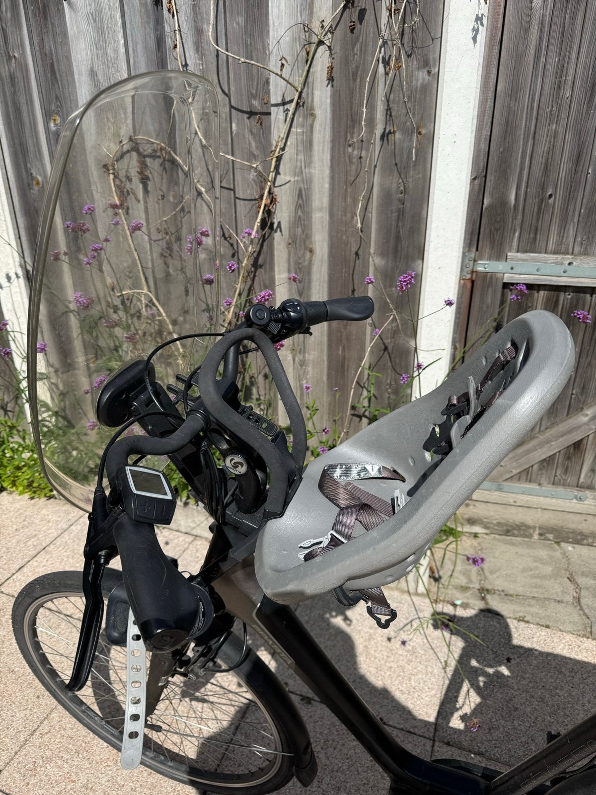 Yepp voorzitje met windscherm, Ophalen, Gebruikt, 0 t/m 13 kg, Voorzitje
