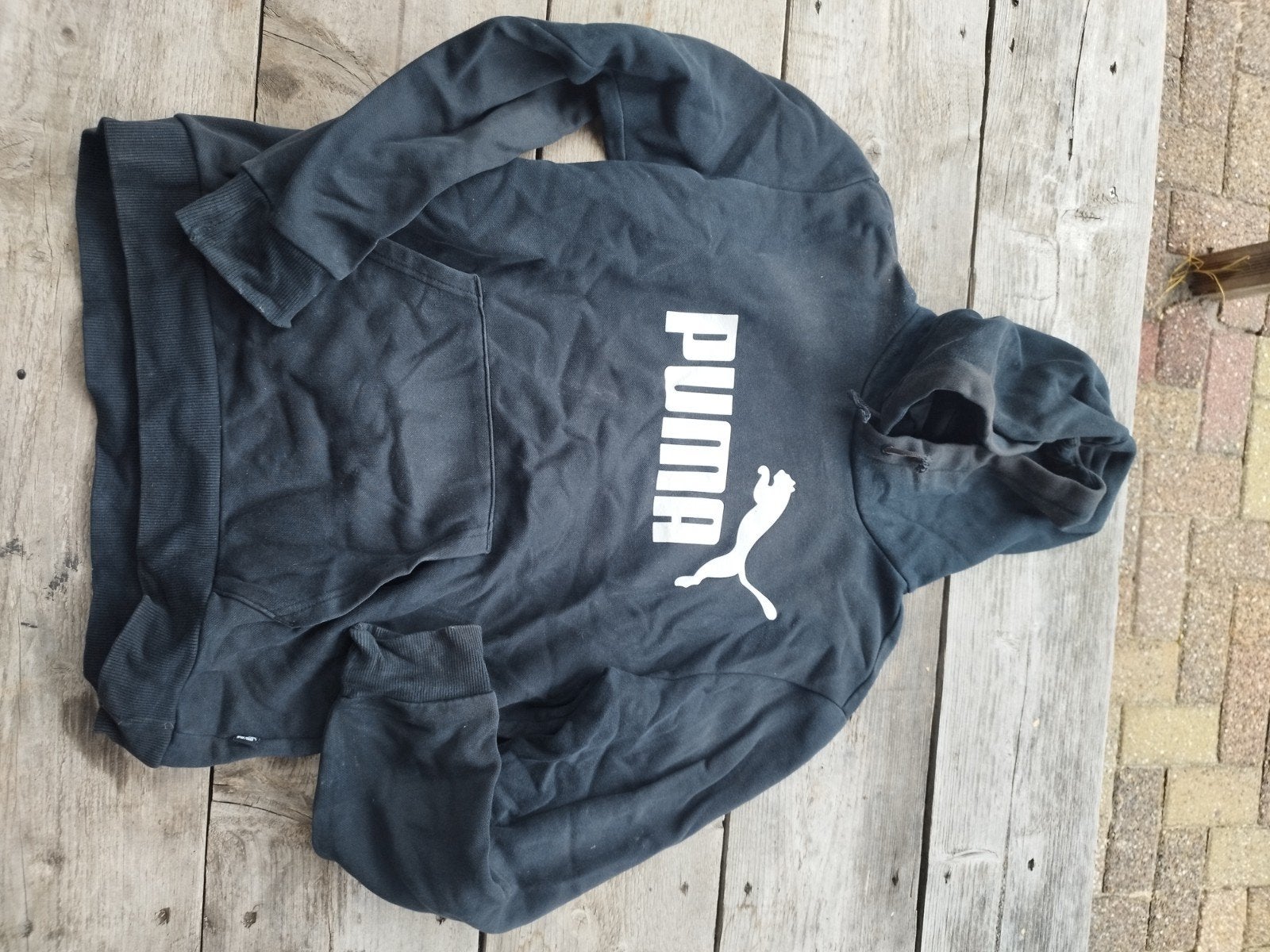 Hoodie, Puma, Zwart, Ophalen of Verzenden, Maat 36 (S)