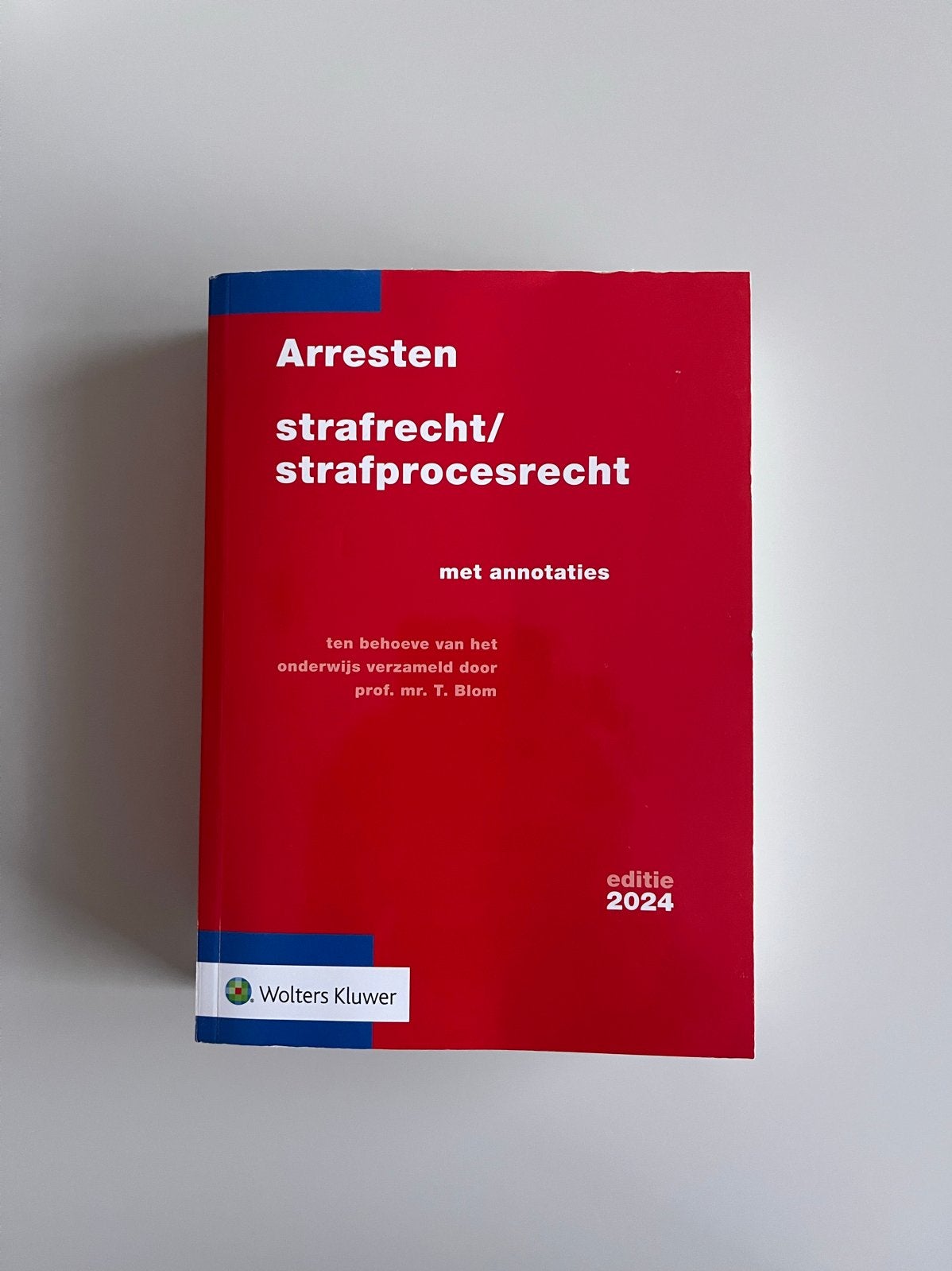 Arresten Strafrecht/Strafprocesrecht 2024 met annotaties, Ophalen of Verzenden, Gamma, Zo goed als nieuw, WO