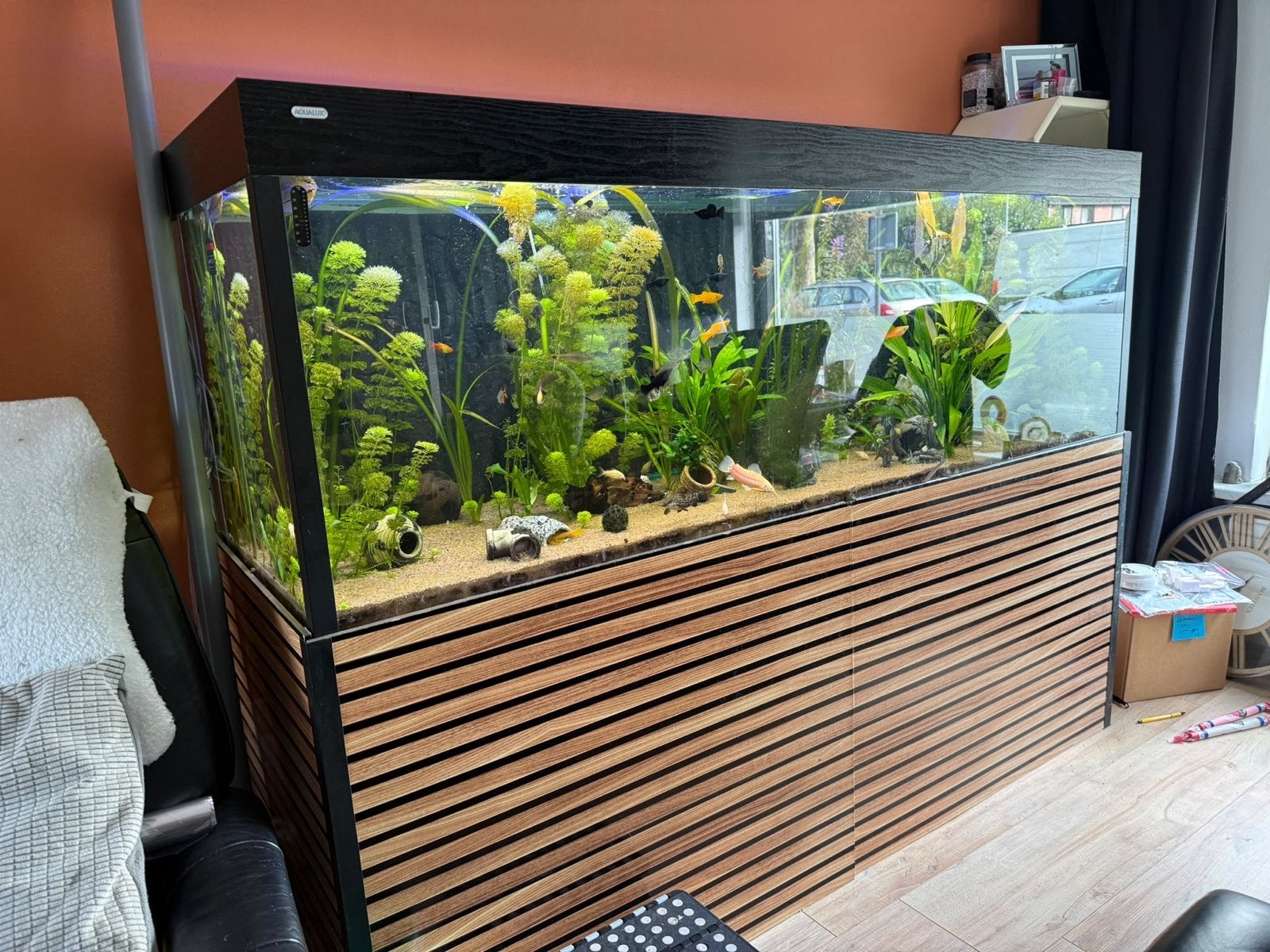 Aquarium compleet, Ophalen, Inclusief deksel, Zo goed als nieuw