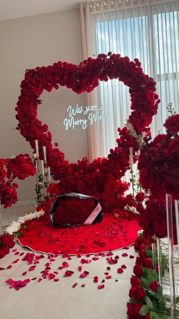 Romantische Rozen Decoratie voor Huwelijk of Verloving, Hobby en Vrije tijd, Feestartikelen | Verhuur, Ophalen of Verzenden, Nieuw