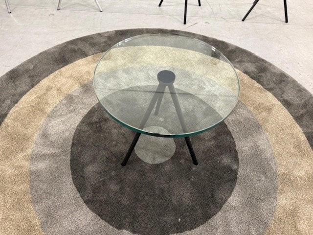 Nieuw Beek Maupertuus Salontafel Glas zwart Tafel D50xH50, Minder dan 50 cm, 50 tot 100 cm, Rond, Nieuw