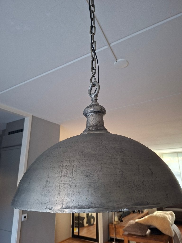 Industriële koepel hanglamp, Ophalen, Gebruikt, E27 (groot), Metaal