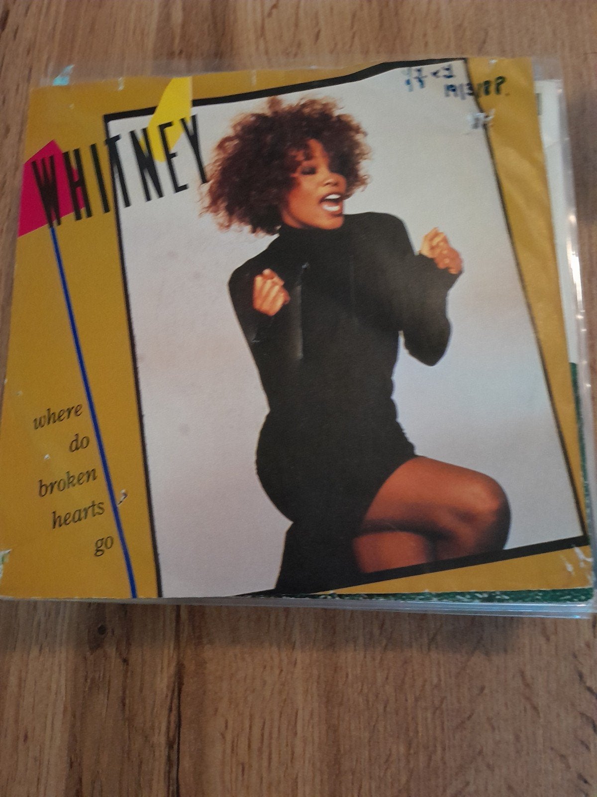 Whitney houston 7inch where do broken hearts go, Ophalen of Verzenden, Zo goed als nieuw, Pop