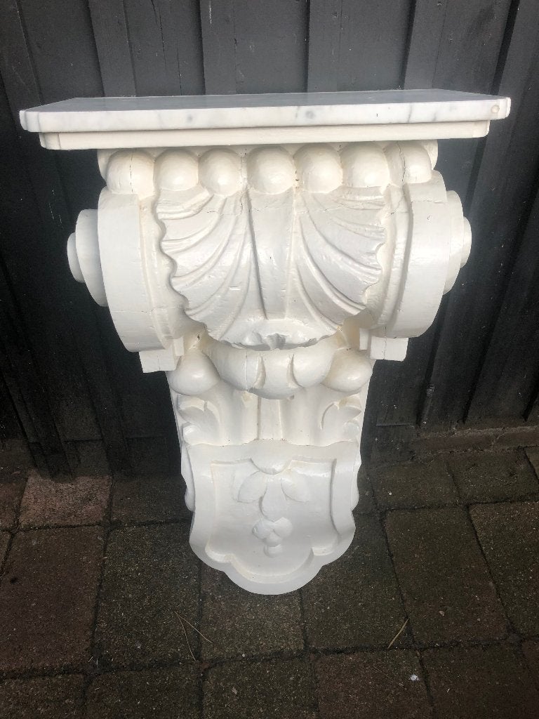 tuinornament consolle, Tuin en Terras, Ophalen of Verzenden, Gebruikt, Hout, Overige typen