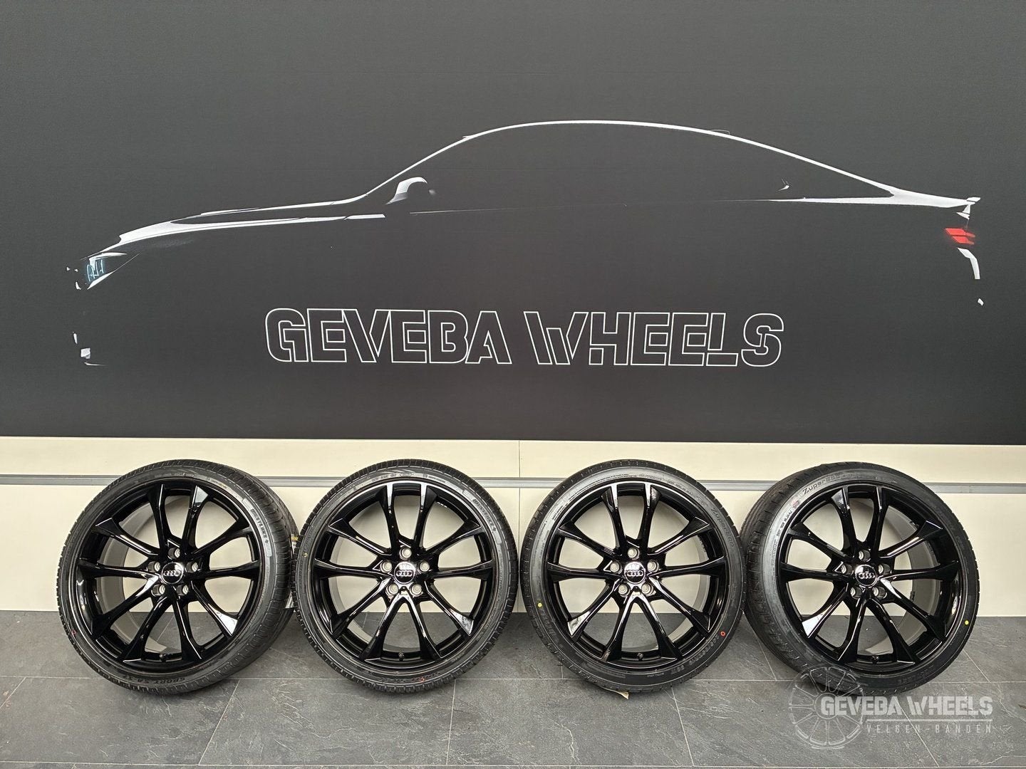 19” originele Audi A4 B8 B9 velgen + banden 5x112 8W0601025B, 19 inch, -, -, Banden en Velgen