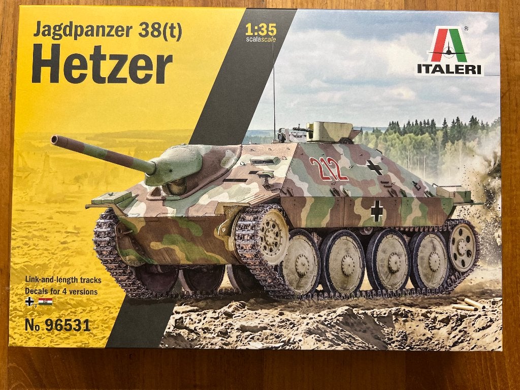 Italeri Jagdpanzer 38(t) Hetzer 1:35 bouwpakket – 96531, Hobby en Vrije tijd, Tank, Italeri, 1:32 tot 1:50, Nieuw