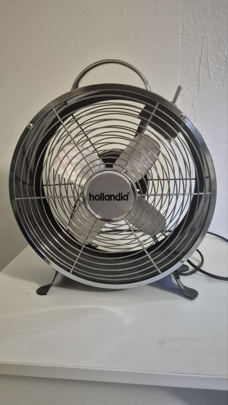 Hollandia Vloerventilator - Compact en Krachtig, Witgoed en Apparatuur, Ventilatoren, Ophalen, Zo goed als nieuw, Vloerventilator