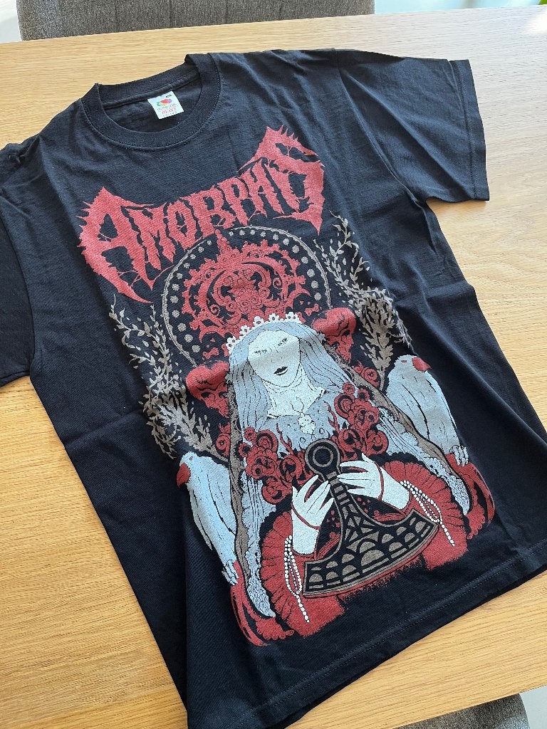 Amorphis Official Shirt M - 'Dead of the King', Kleding | Heren, T-shirts, Maat 48/50 (M), Zwart, Ophalen of Verzenden, Zo goed als nieuw