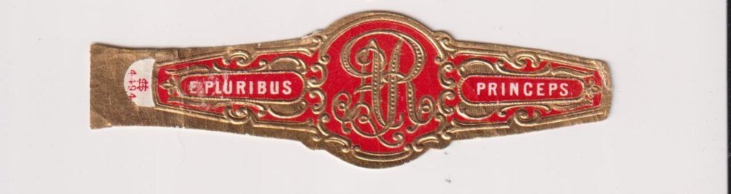 sigarenbanden - E. PLURIBUS - PRINCEPS, Verzamelen, Rookartikelen, Aanstekers en Luciferdoosjes, Ophalen of Verzenden, Zo goed als nieuw