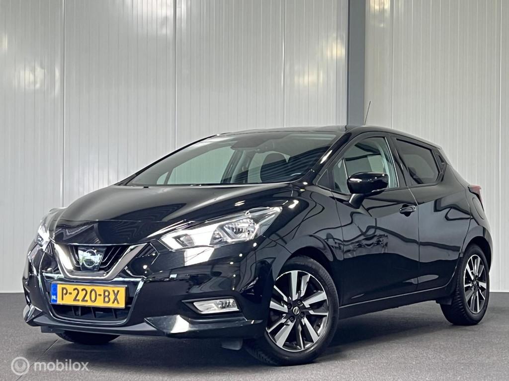 Nissan Micra 1.0 IG-T N-Connecta [ camera climate navi bluet, Voorwielaandrijving, 101 pk, 40 €/maand, Zwart