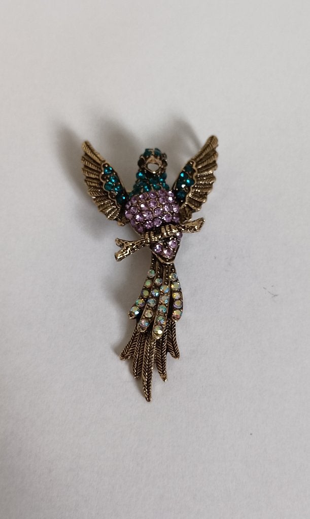 Papegaai broche, Sieraden, Tassen en Uiterlijk, Broches, Overige materialen, 4 tot 7 cm, Overige kleuren, Nieuw