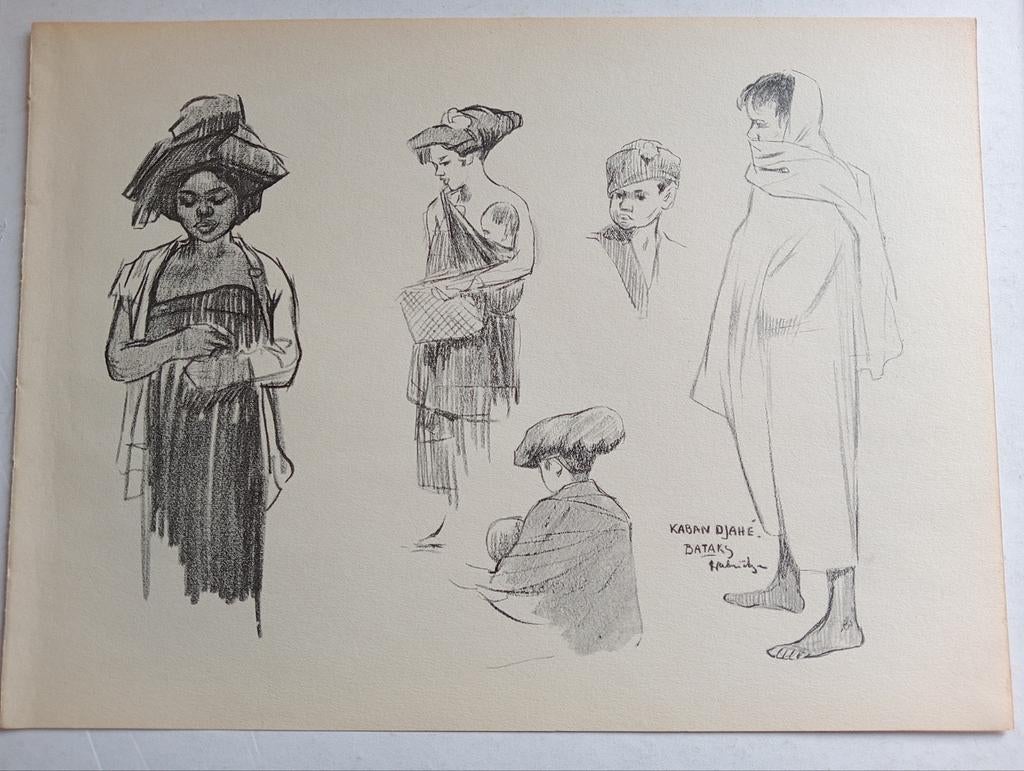 Gabrielse prent Nederlands Indië Indonesië, Ophalen of Verzenden, Voor 1940, Gebruikt, Overige onderwerpen