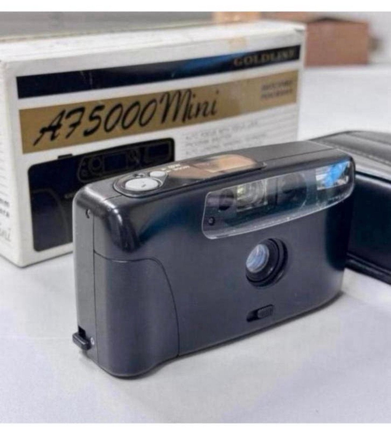 Goldline A75000 Mini 35mm Autofocus camera film + doos hoes, Compact, Ophalen of Verzenden, Zo goed als nieuw, H