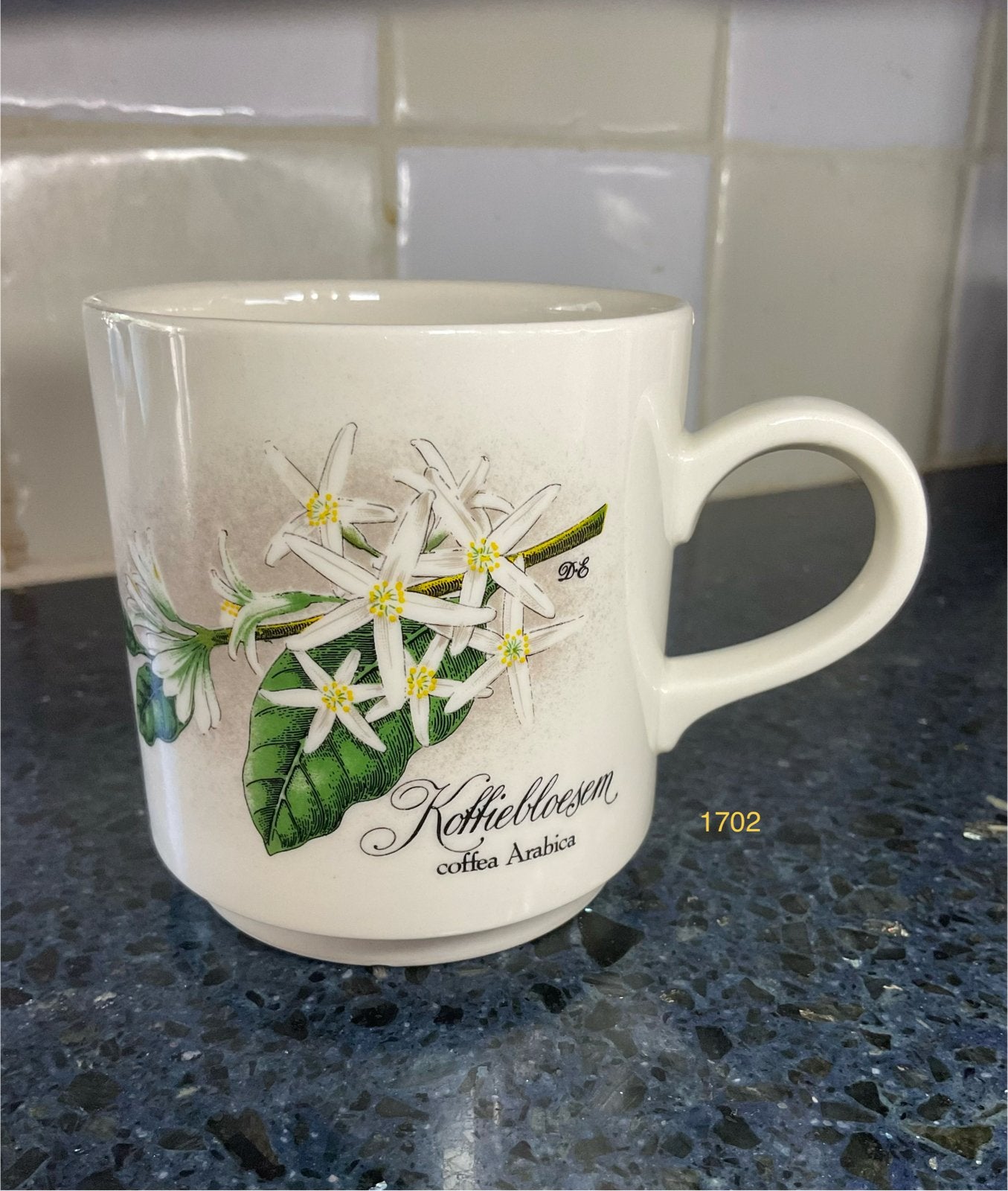 Villeroy & Boch Koffiebloesem mok, Ophalen of Verzenden, Steen/keramiek, Wit, Overige merken
