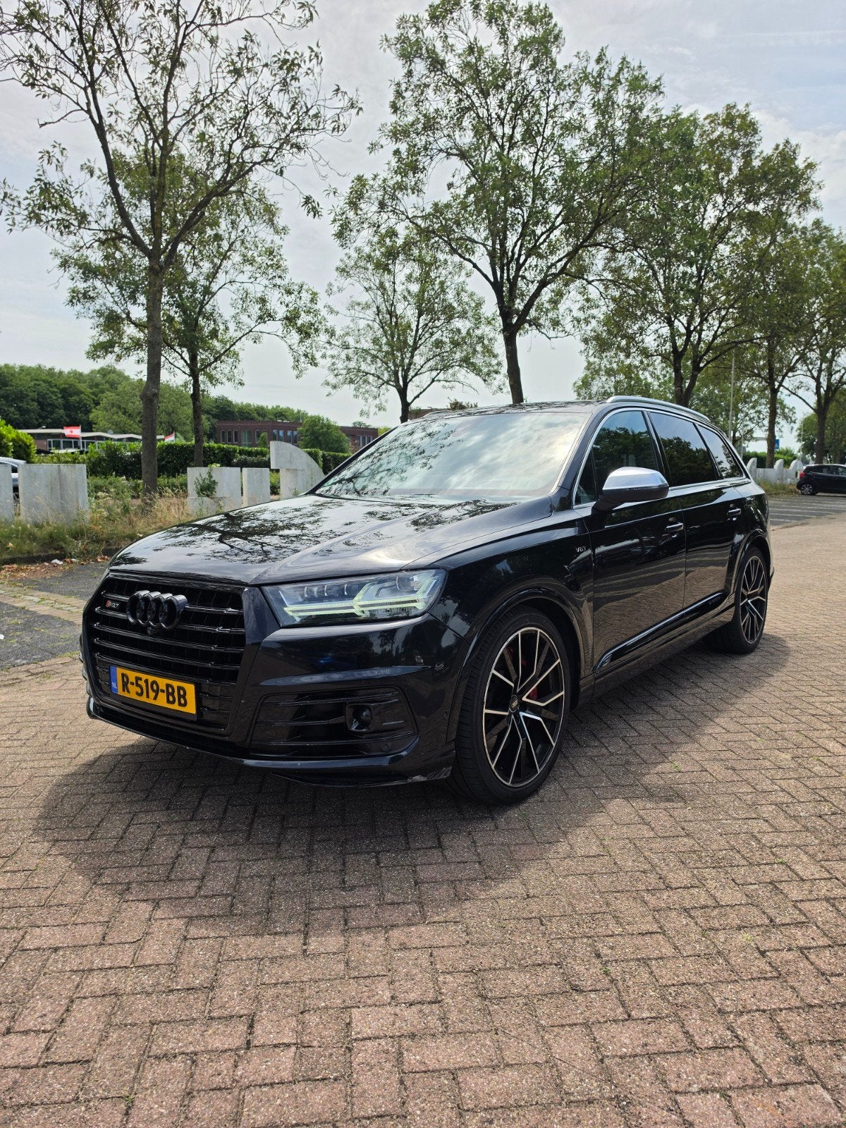 Audi Q7 SQ7 4.0 TDI 435pk Quattro Tiptronic 7pl 2016 Zwart, Auto's, SQ7, 435 pk, Zwart, 7 stoelen