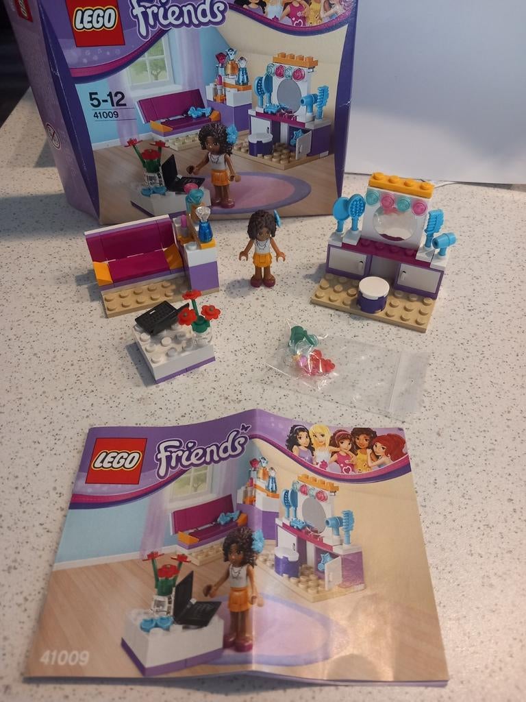 Lego 41009 andrea's slaapkamer compleet, Lego, Friends, Ophalen of Verzenden, Zo goed als nieuw