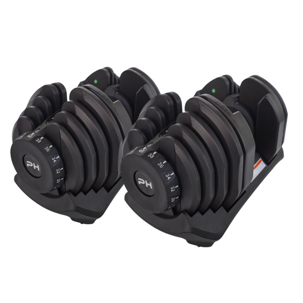 REFURBISHED DEAL PH Fitness - 2x 40KG Verstelbare Dumbbells, PH Fitness, Nieuw, Ophalen of Verzenden, Info@phfitness.nl