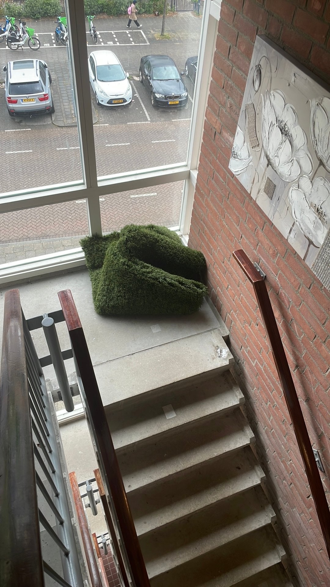 Kunst Gras tapijt kleed voor in de balkon of tuin, Ophalen, Zo goed als nieuw, Minder dan 10 m²