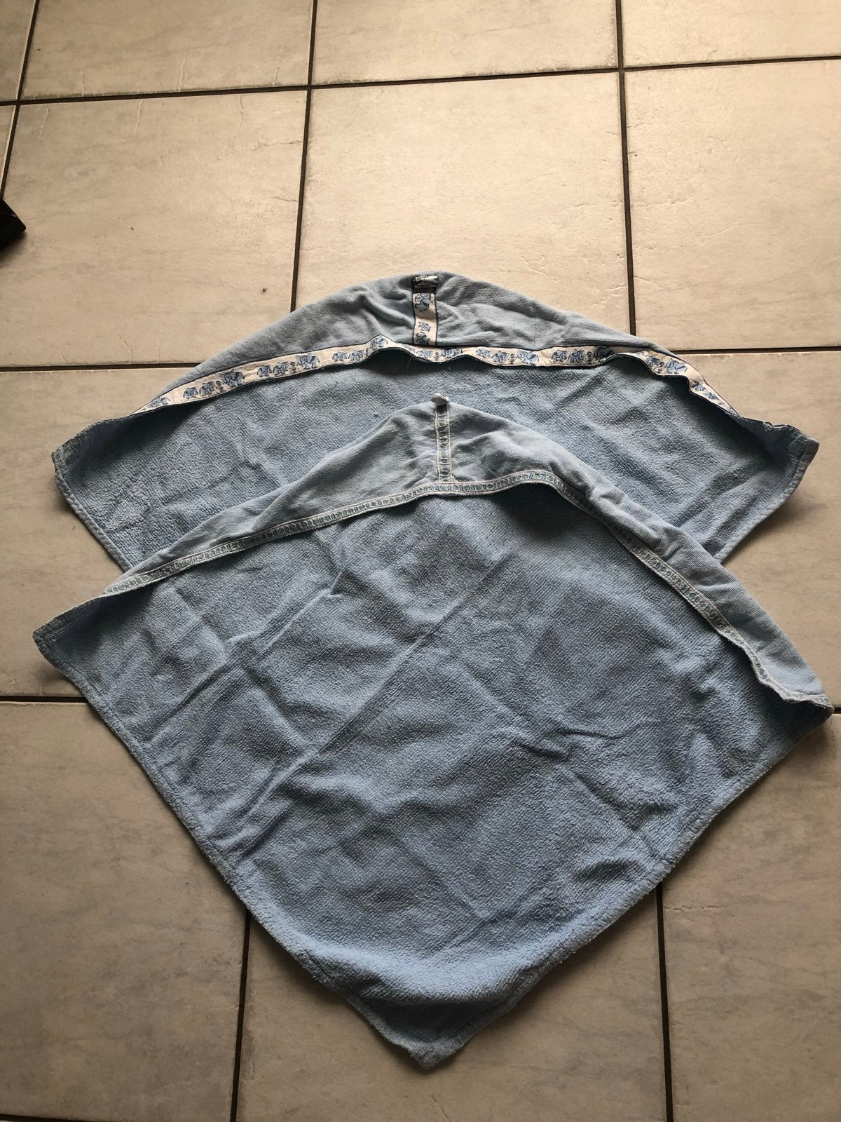 2 badcapes - blauw, Ophalen, Gebruikt, Overige typen