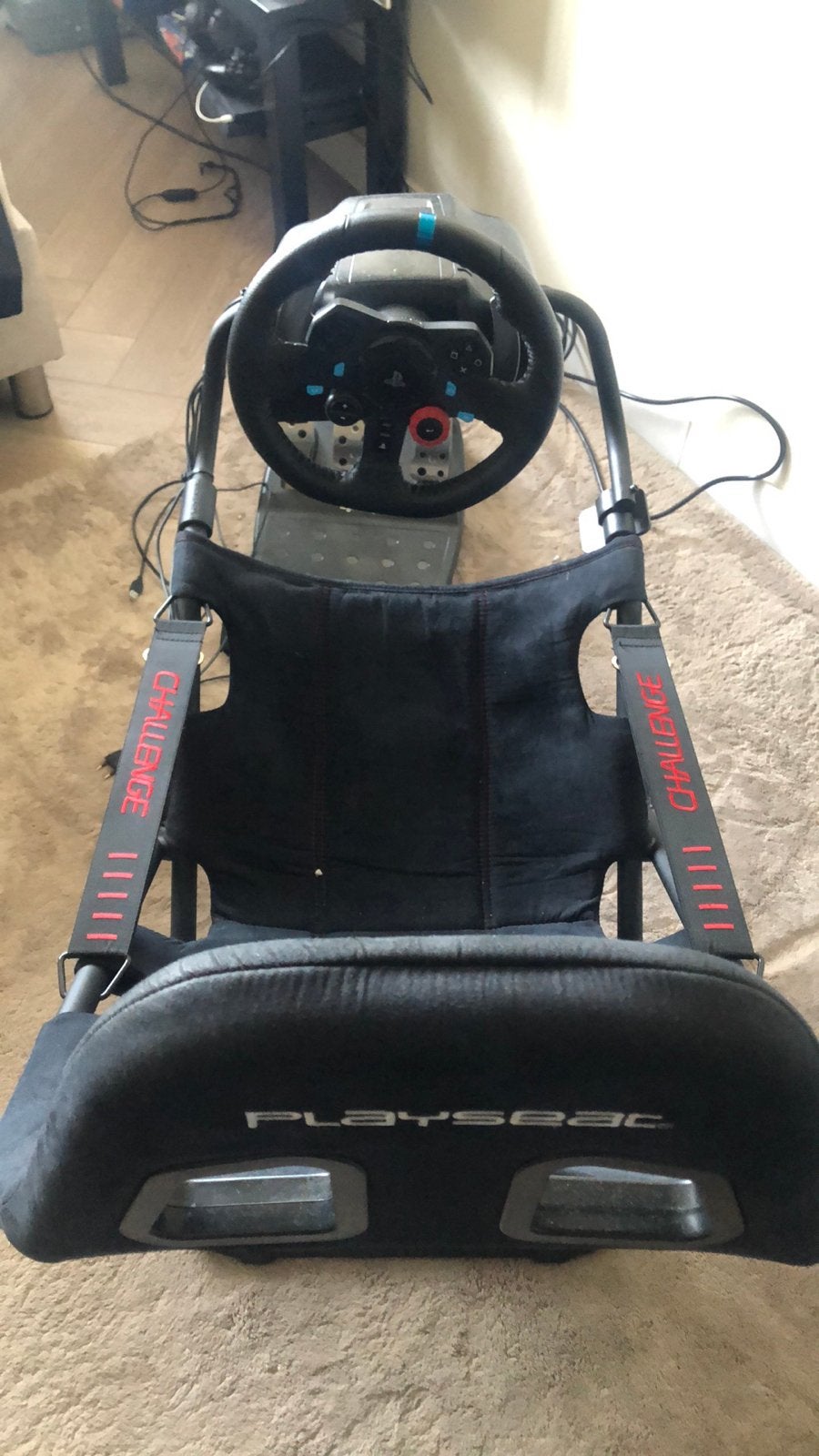 Playseat Challenge met Logitech G29 racestuur en pedalen, Ophalen of Verzenden, Gebruikt