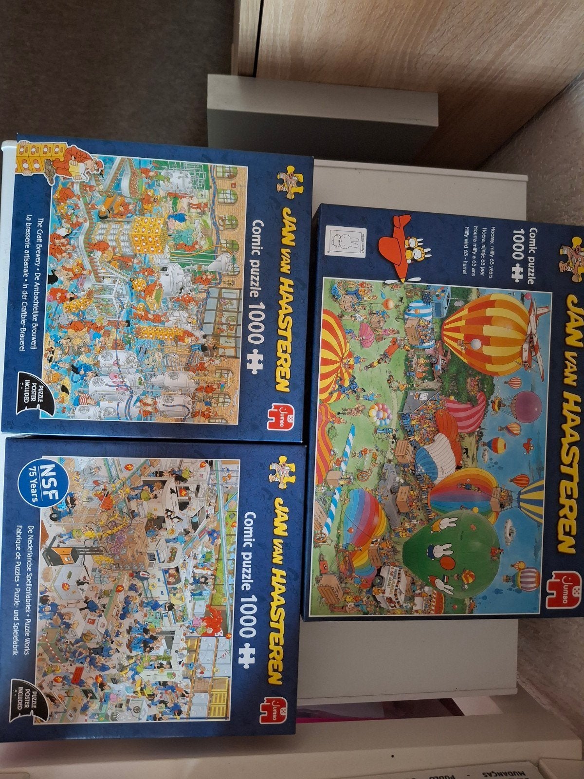 Jan van Haasteren Puzzel luchtballon, Ophalen