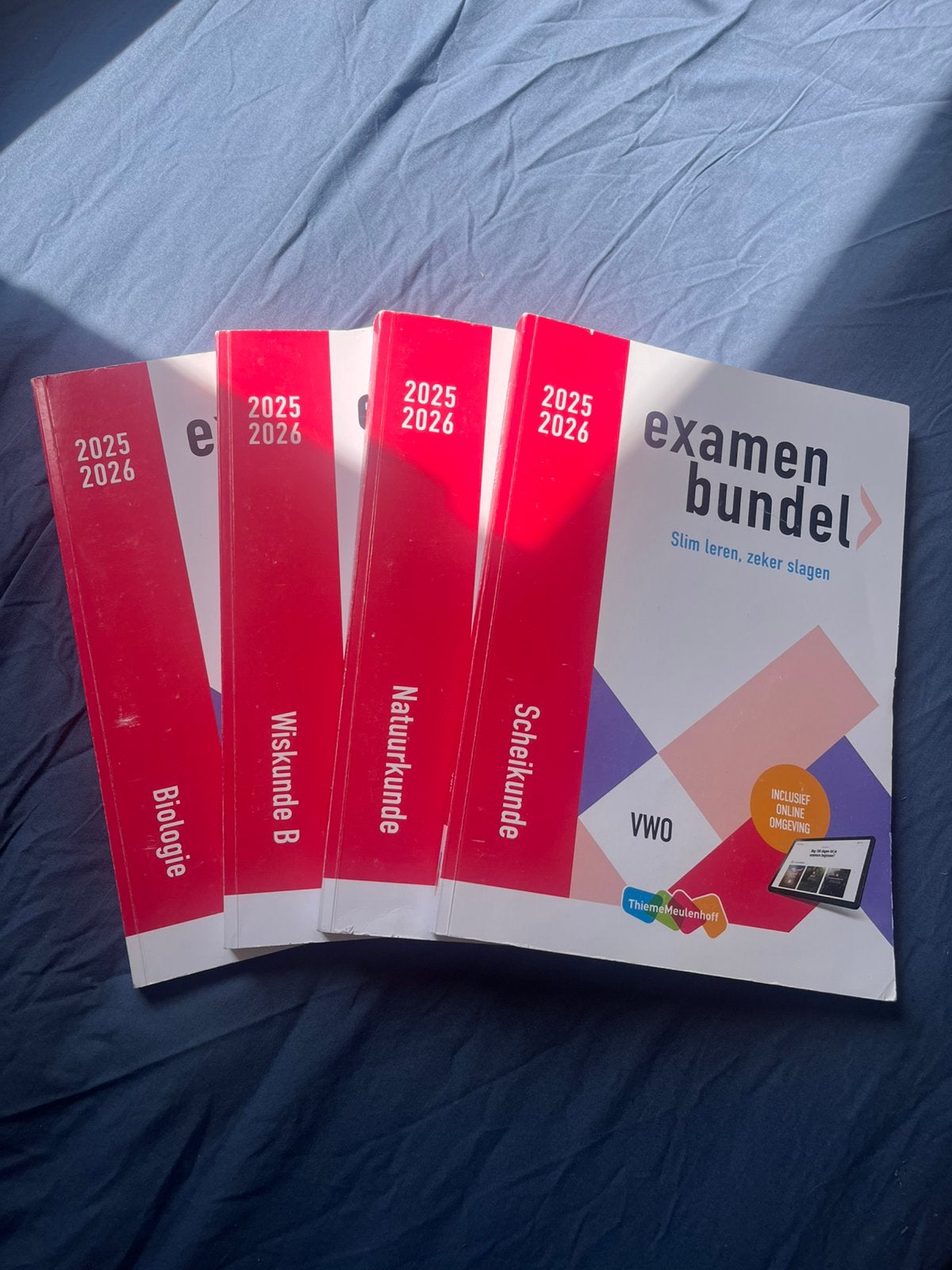 4 examenbundels profiel ng/nt 2025/6, Wis B, Bio, Nat, Schk, Verzenden, Zo goed als nieuw, VWO, Wiskunde B