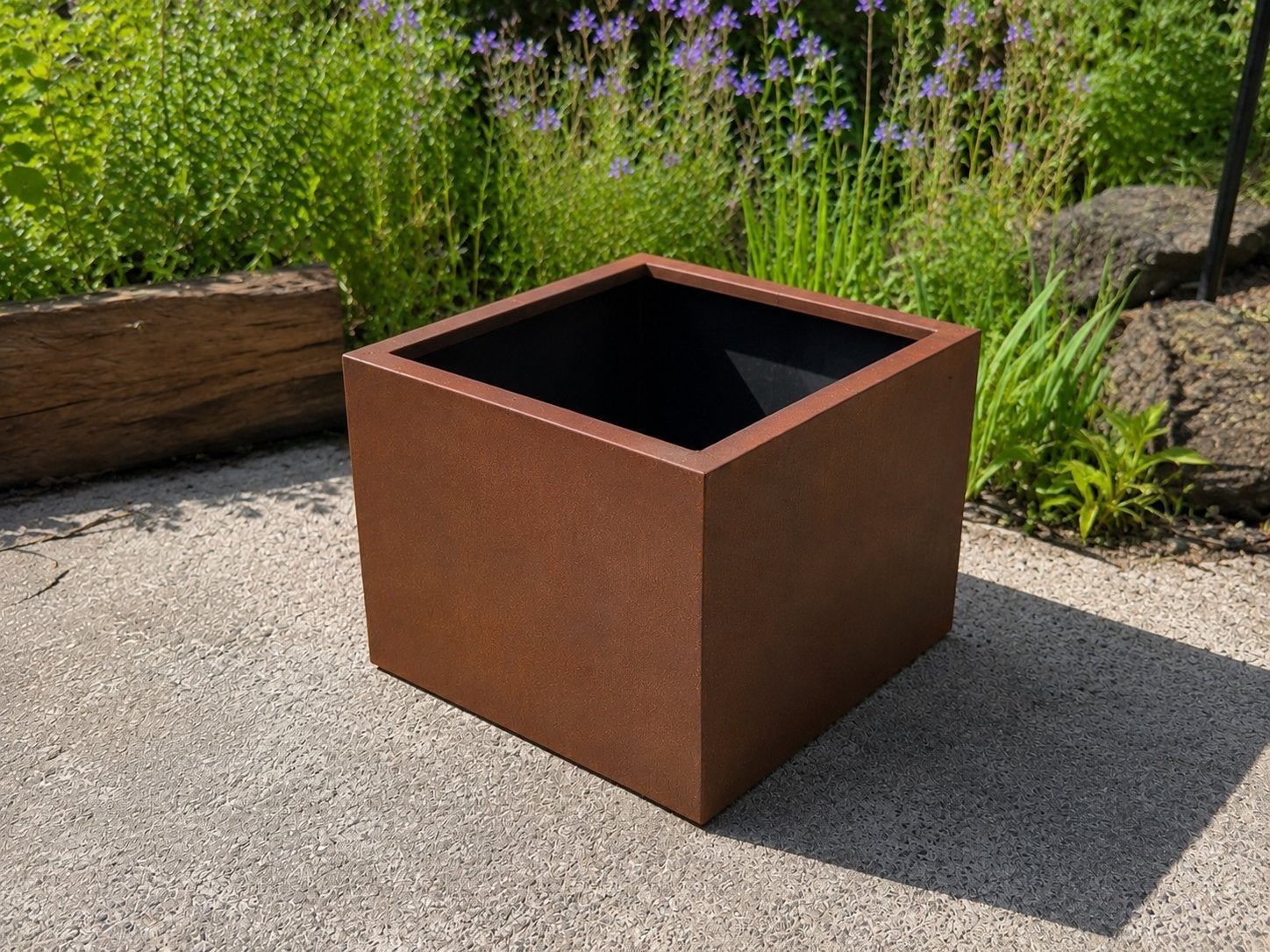 Cortenstaal plantenbakken, Tuin en Terras, Bloembakken en Plantenbakken, Nieuw, Metaal, Balkon, Tuin, 60 cm of meer, 60 tot 100 cm