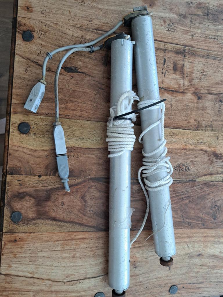 2x Somfy zonnescherm motoren, Ophalen of Verzenden, Gebruikt, Elektrisch