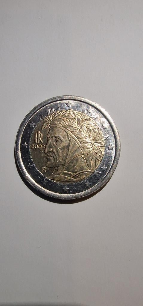 2 Euro munt Italië 2002 Dante Alighieri, Postzegels en Munten, Munten | Europa | Euromunten, Ophalen of Verzenden, Italië, 2 euro