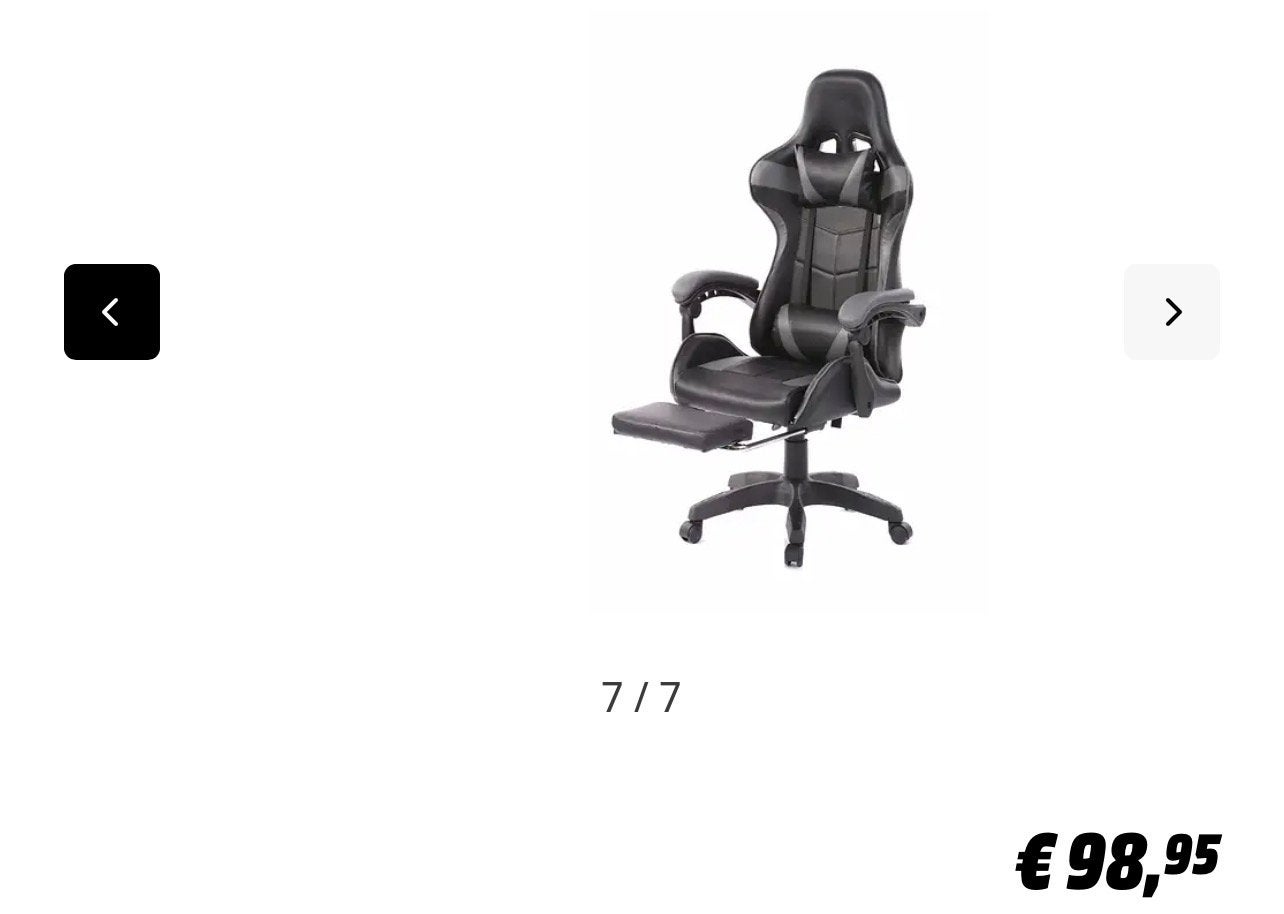 VDD Gaming - Gamestoel - Gamestoel met Voetsteun, Ophalen, Zo goed als nieuw