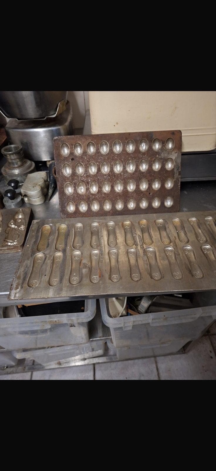 Diverse antieke chocoladevormen en gewichten, Antiek en Kunst, Ophalen of Verzenden