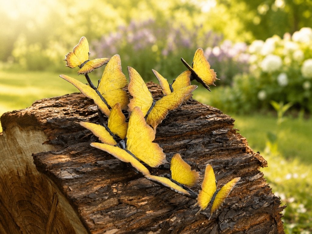 ZWERM VLINDERS / BRONS, Nieuw, Info@huisentuindecoratiemarie.nl, Huis en tuin decoratie marie, Dierenbeeld