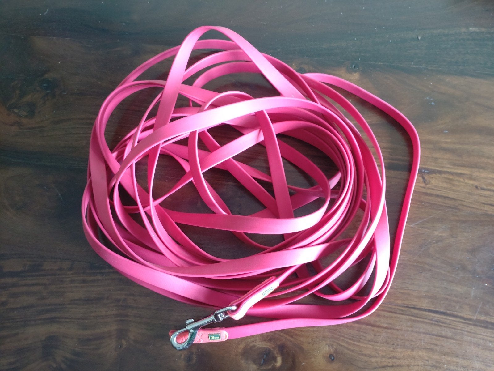 lange lijn 12m fuchsia merk Hunter, Dieren en Toebehoren, Ophalen of Verzenden, Zo goed als nieuw, Hondenriem