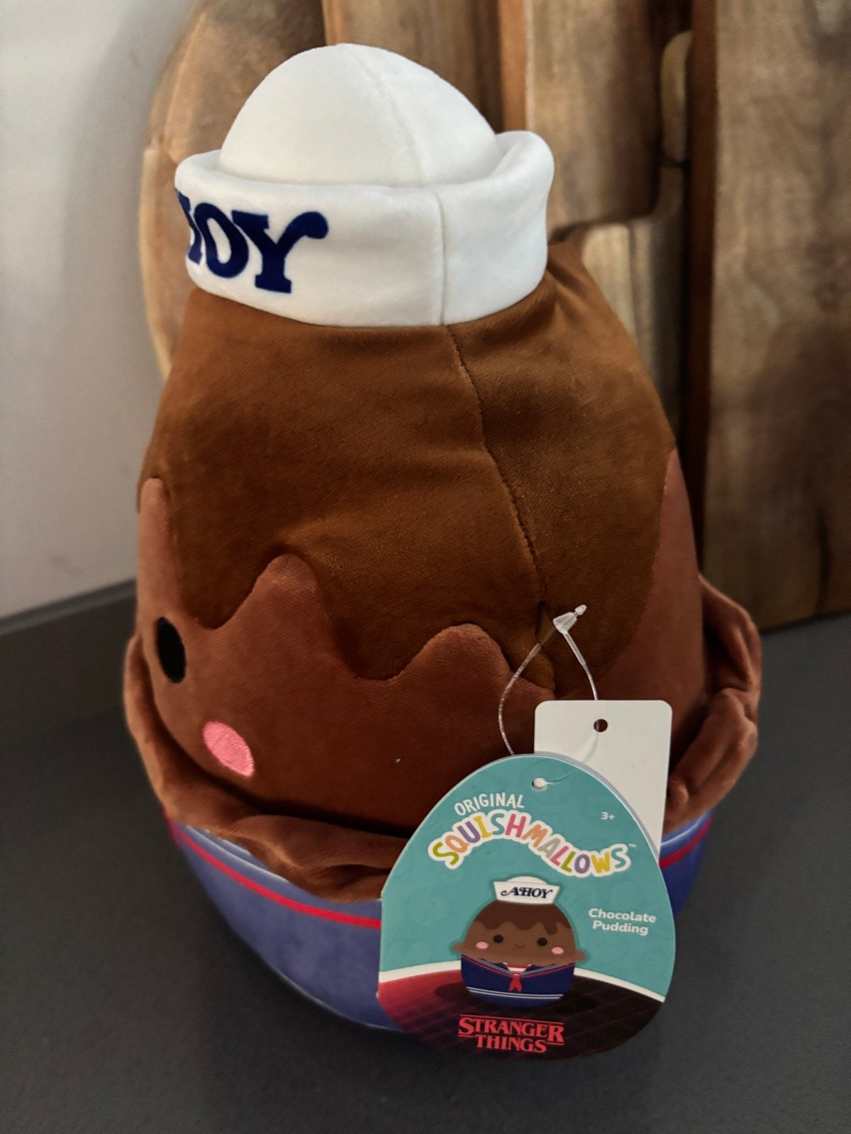 Nieuwe Squishmallow Stranger Things Chocolate Pudding, Squish, Overige karakters, Overige typen, Nieuw