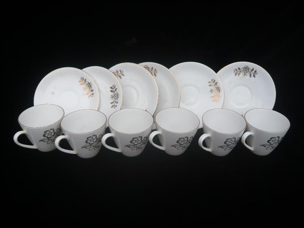 Theeservies Seltmann Weiden koppen en schotels 6 stuks, Verzamelen, Ophalen of Verzenden, Zo goed als nieuw, Porselein, Kop en/of schotel
